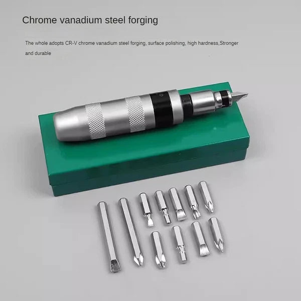 Impact Screwdriver Set Portable Heavy Duty Shockproof Screwdriver Chisel Tool