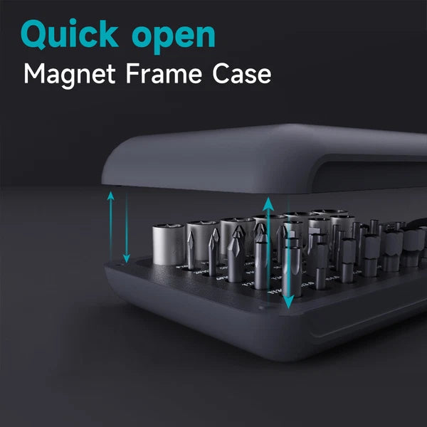 Polycarbonate and Alloy Steel Mini Ratchet and Screwdriver Set 41-Pieces B9