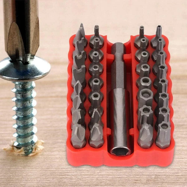 33 in 1 Hollow Screwdriver Bit, Chrome Vanadium Steel, Screw Tips