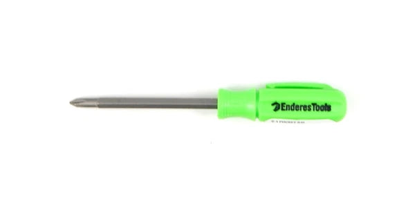 Enderes Tool Pocket 2 in 1 Green Screwdriver Phillips Flat Made In USA 2-1