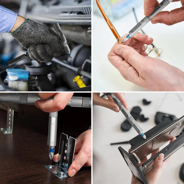 24in1 Multifunction Ratchet Screwdriver Set Multi Magnetic Bits Repair Tool Kit