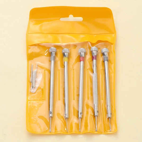 5 Pcs Small Screwdriver Set Watch Repair Tool Screws Sunglasses Kit