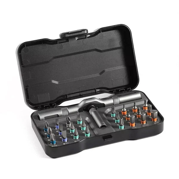 DUKA 24 in 1 Multi-Purpose Ratchet  Screwdriver Bits Set DIY Toolbox C1W6wgNE