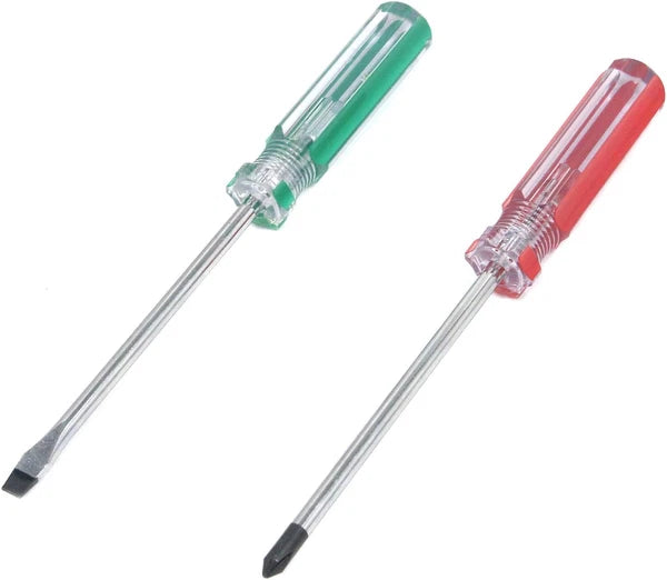 Magnetic Screwdriver Set 2 PCS, Magnetic 5Mm Phillips and Flat Head Tips Screwdr