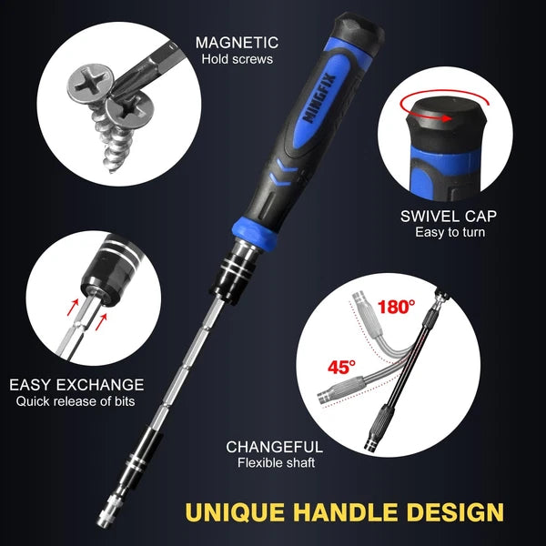 Small Precision Screwdriver Set with 103 Multi Bits, 115 in 1 Magnetic Repair...