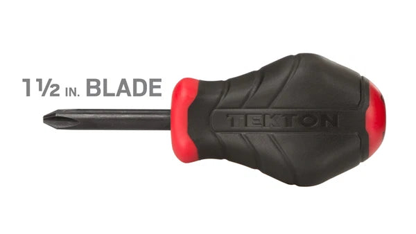 Stubby High-Torque Black Oxide Blade Screwdriver Set, 2-Piece (#2, 1/4 in.)