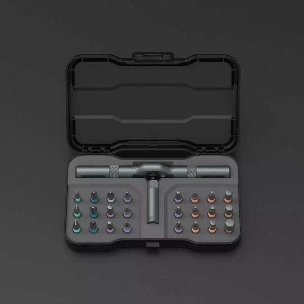 24 IN 1 Multi-Purpose Ratchet Wrench Screwdriver Magnetic Repair Bits Tool Set