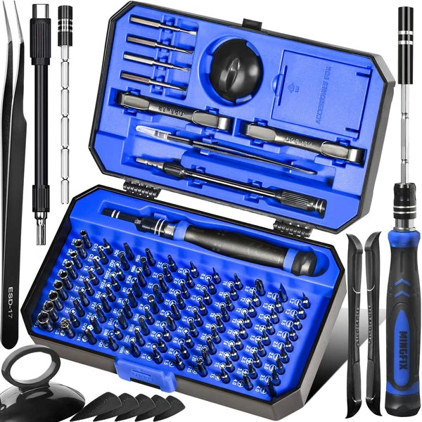 Small Precision Screwdriver Set with 103 Multi Bits, 115 in 1 Magnetic Repair...