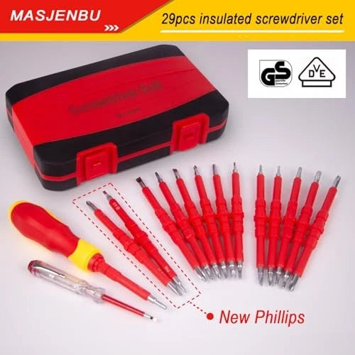 1000V Insulated Electrician Upgraded 29 in 1 Insulated Screwdriver Set