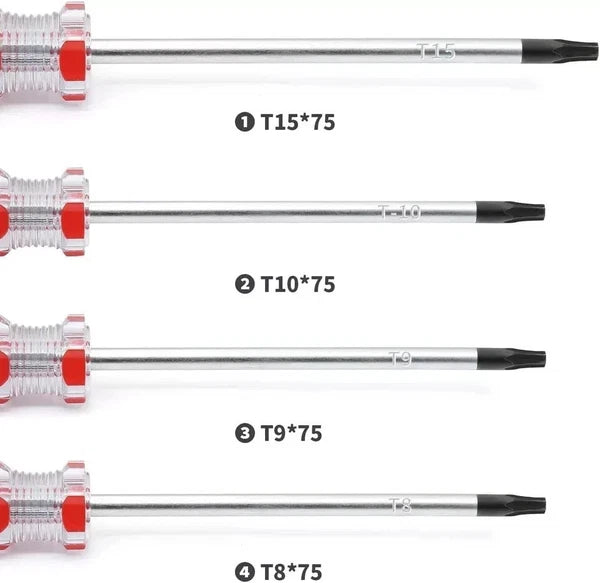 Piutouyar 8PCS Magnetic Torx Screwdrivers Set Security Screwdriver T8 T9 T15 T15