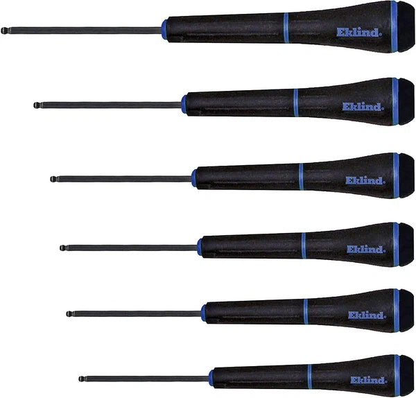 EKLIND 92600 PSD Ball-Hex allen Precision Screwdriver - 6pc set Metric MM sizes