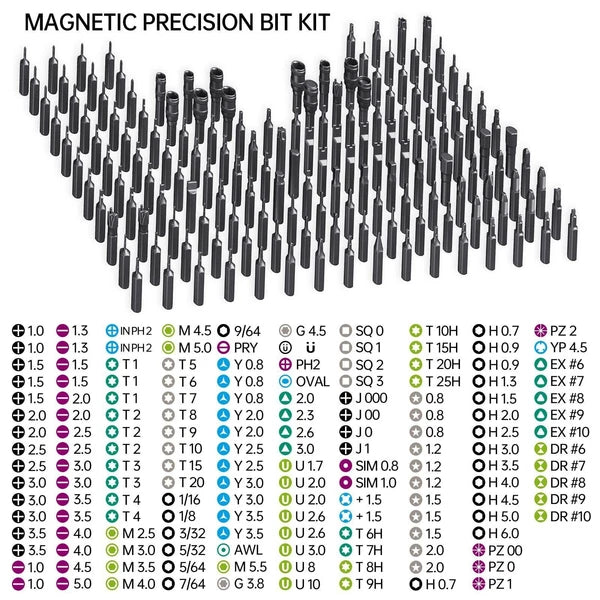 Mini Container Screwdriver Set 180 in 1 Professional Kit Repair Tool For Drones