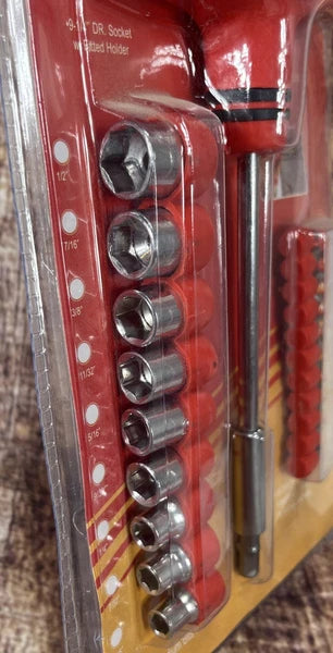 New Tool Cache T-Bar Driver 24 pc set Chrome Vanadium Sockets And Popular Bits