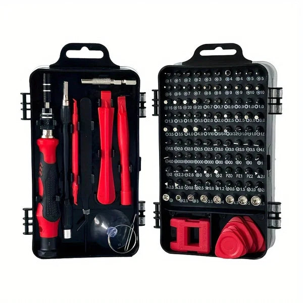 Car 1 Set Precision Screwdriver Set With 115 Magnetic Bits Electronics Tool Kit
