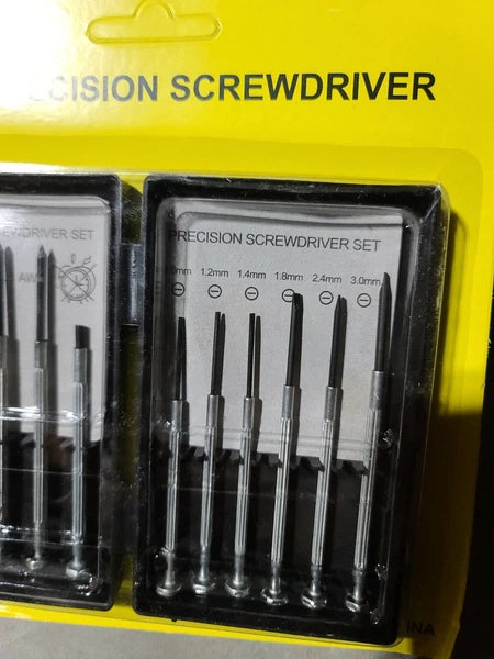 11  Piece Precision Slotted Screwdriver Set with Case(12 pack)