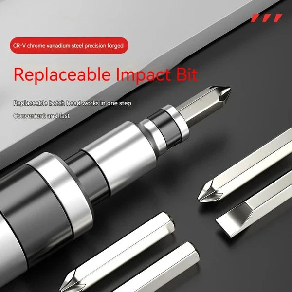 7/13 PCS Impact Screwdriver Hand Manual Reversible Impact Driver Set Durable