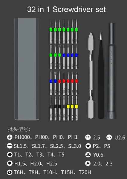 Screwdriver Set S2 Phillips Slotted Screw driver Bit Maintenance tool hand tools