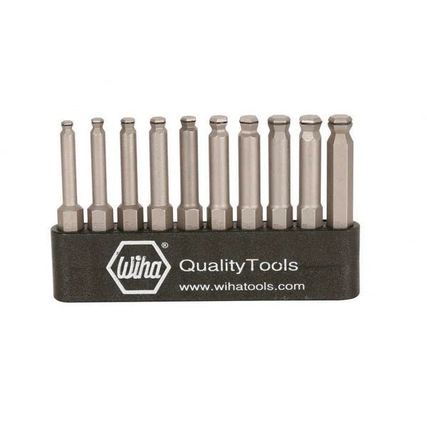 Wiha Tools 74999 MagicRing Ball End Hex Power Bit Belt Pack, 10 Pc.