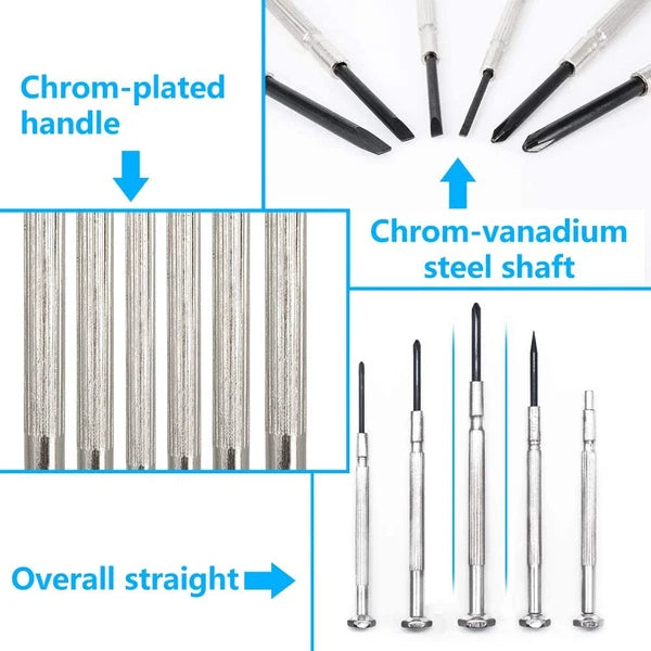 11PCS Mini Precision Screwdriver Set, Small Screwdriver Set for Electronics,