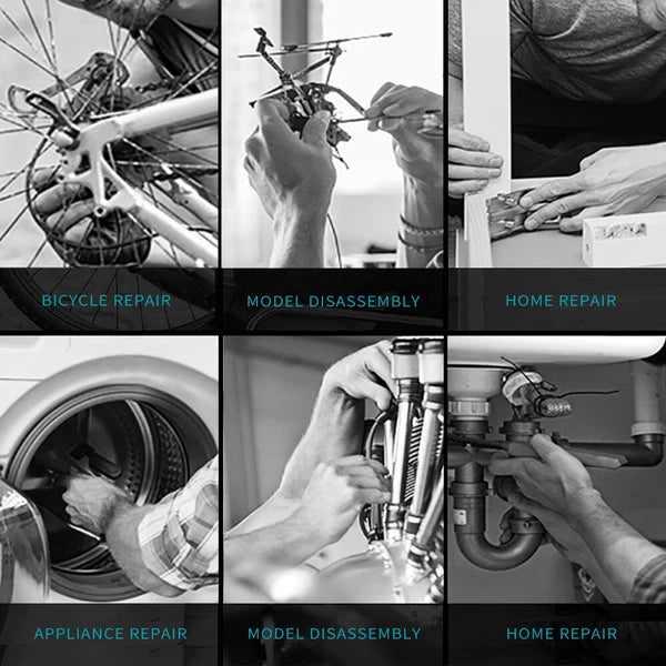 Polycarbonate and Alloy Steel Mini Ratchet and Screwdriver Set 41-Pieces B9