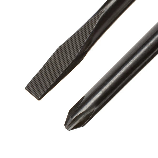 Stubby High-Torque Black Oxide Blade Screwdriver Set, 2-Piece (#2, 1/4 in.)