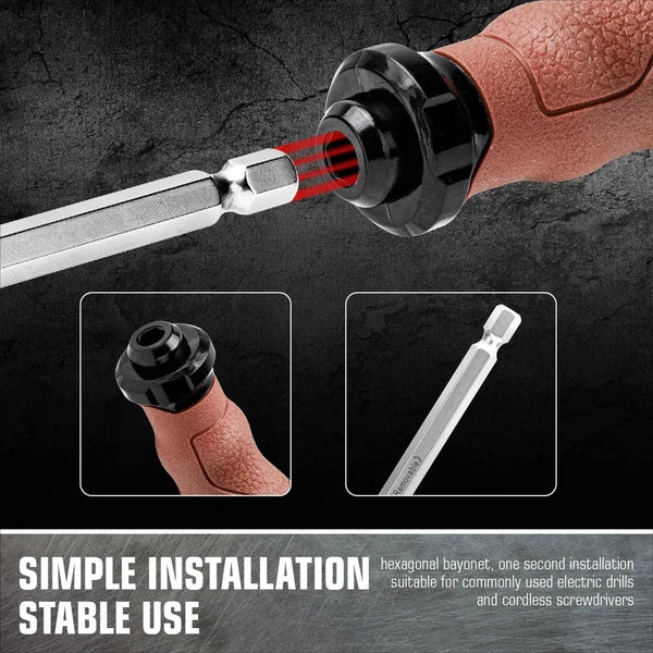 P.I.T. Screwdriver Set, 16-in-1 Impact Rated Screwdriver with Interchangeable...