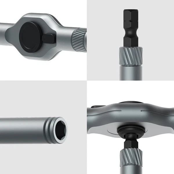 DUKA 24 in 1 Multi-Purpose Ratchet  Screwdriver Bits Set DIY Toolbox C1W6wgNE