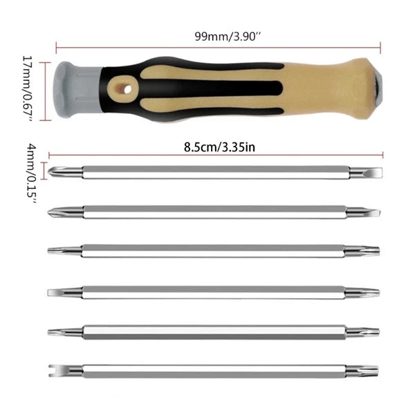 7 Pcs Household Multifunctional Strong Screwdriver Bit Set Repair Tool