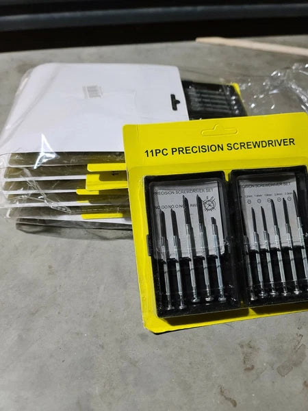 11  Piece Precision Slotted Screwdriver Set with Case(12 pack)