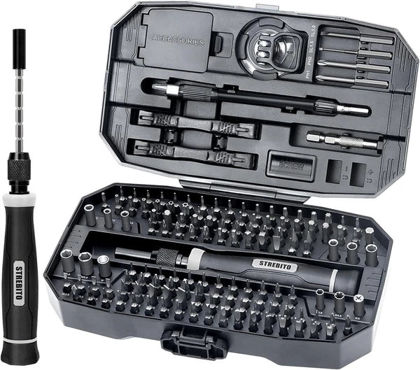 Pro-Grade 153-in-1 Screwdriver Kit with Ergonomic Grip & Case for Gadgets