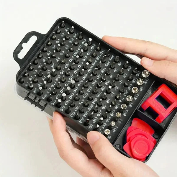 Car 1 Set Precision Screwdriver Set With 115 Magnetic Bits Electronics Tool Kit