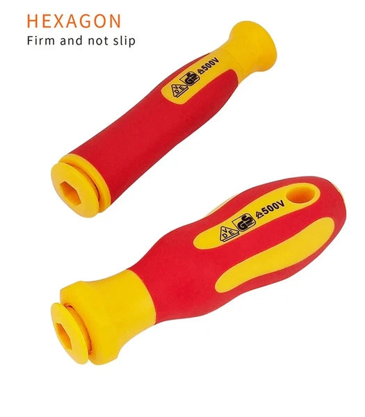 10Pcs Interchangeable Blade VDE Insulated Screwdriver Set with Case Magnetic