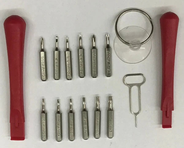 Hyper Tough - Smart Phone Repair Tool Kit 17 Piece Set Screw Driver Torx
