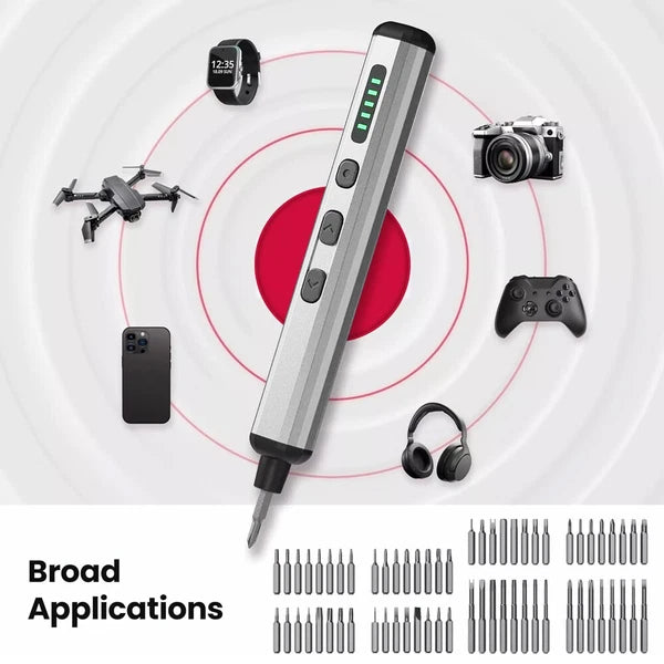 68-in-1 Mini Electric Screwdriver Cordless Screwdriver Set for Precision Work.