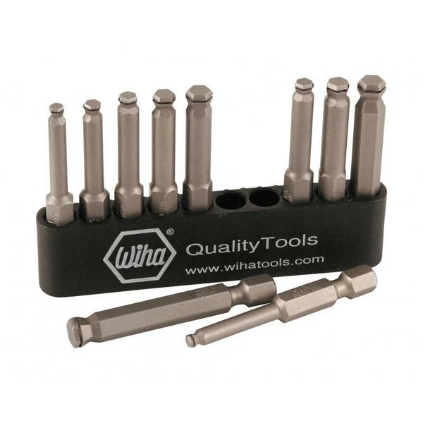 Wiha Tools 74999 MagicRing Ball End Hex Power Bit Belt Pack, 10 Pc.