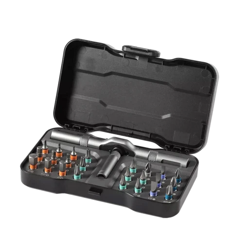 DUKA 24 in 1 Multi-Purpose Ratchet  Screwdriver Bits Set DIY Toolbox C1W6wgNE
