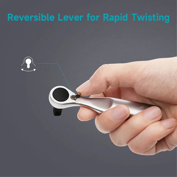 Polycarbonate and Alloy Steel Mini Ratchet and Screwdriver Set 41-Pieces B9