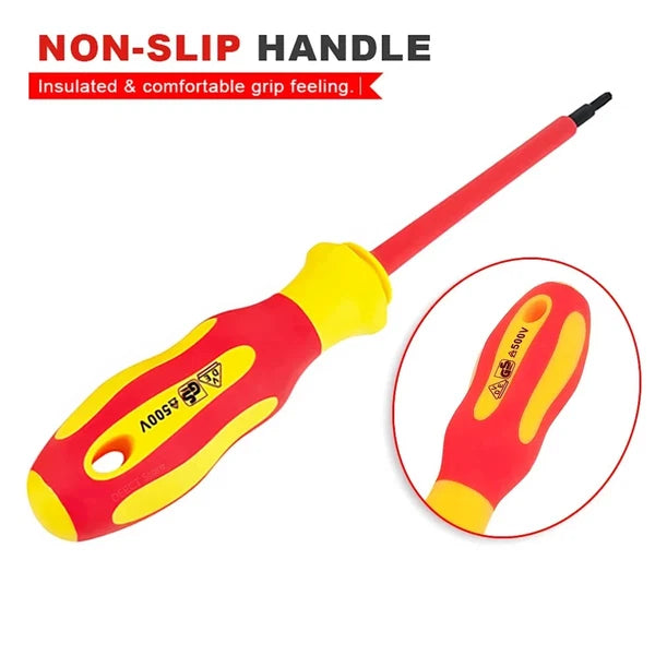 10Pcs Interchangeable Blade VDE Insulated Screwdriver Set with Case Magnetic