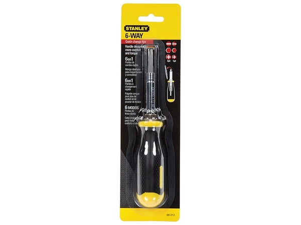 STANLEY® 6-Way Screwdriver Carded STA068012