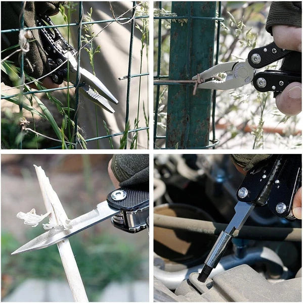 Multitool Pliers Set Stainless Steel Screwdriver Tool with 11 Screwdriver Bits