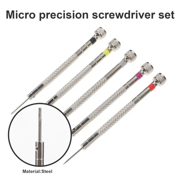 Flat Screwdriver Set Watch Repair Kit Eye Glass Repairing Eyeglass