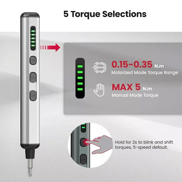 68-in-1 Mini Electric Screwdriver Cordless Screwdriver Set for Precision Work.