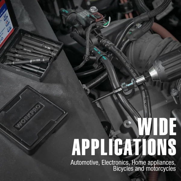 WORKPRO 20pcs Hex Head Allen Wrench Drill Bit Set Metric and SAE Hex Bits New