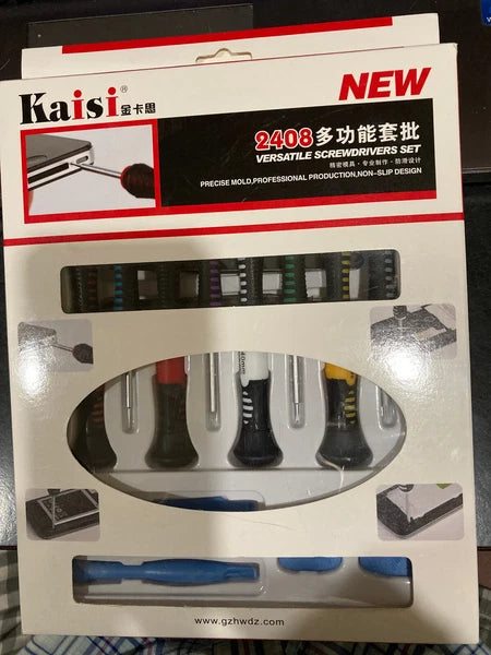 KAISI 2408 VERSITILE SCREWDRIVER SET 16 in 1 Multi-Bit Repair High Quality US