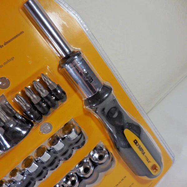 Olympia Tools Ratchet Screw Driver Set - 29 in 1 Socket and Screwdriver bits New
