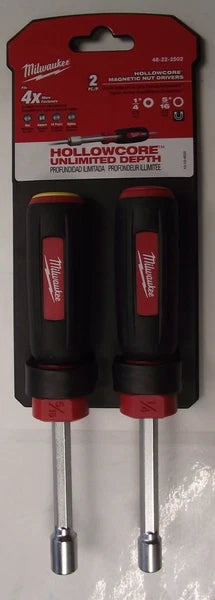 Milwaukee 48-22-2502 2pc. SAE HollowCore Magnetic Nut Driver Set