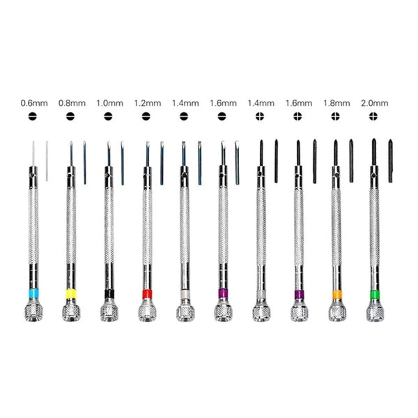 10Pcs Screwdriver Jewelers Screwdriver Set Watch Repair Screwdriver Set